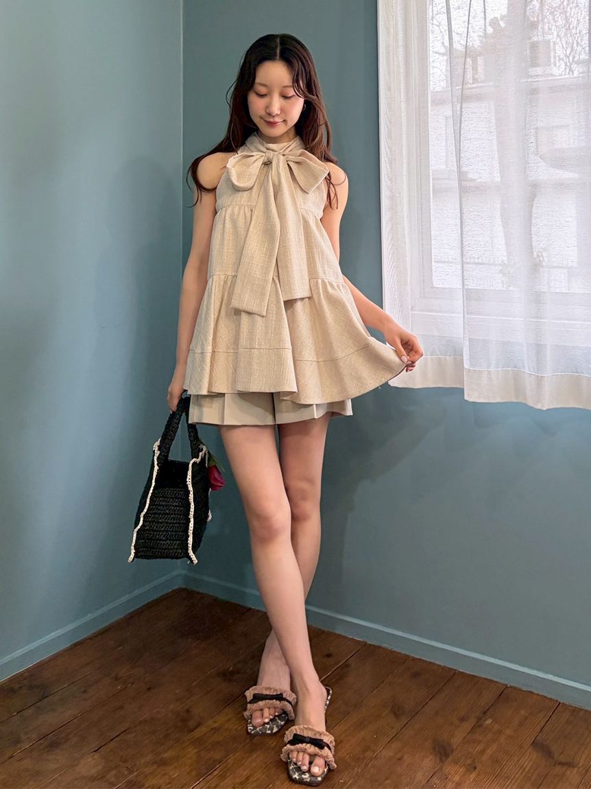 LILY BROWN「アメスリティアード2wayブラウス」|シャツ・ブラウス|