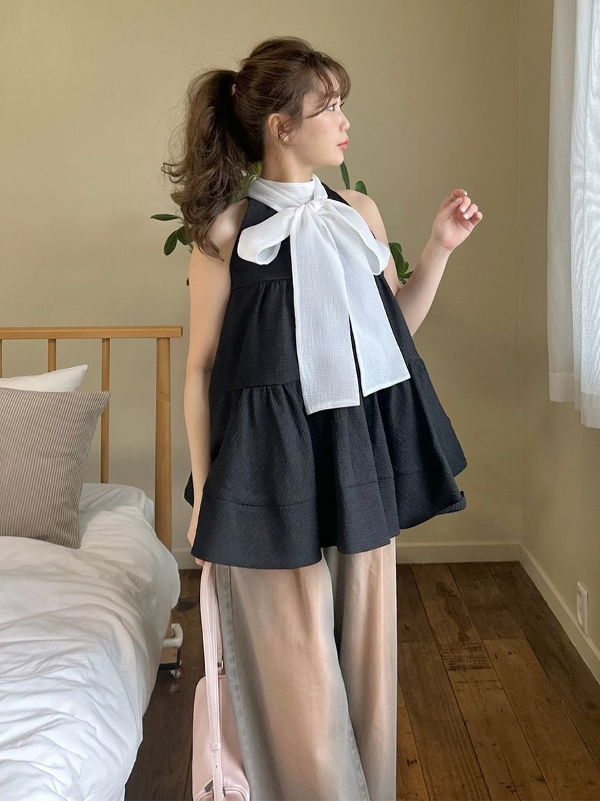 LILY BROWN「アメスリティアード2wayブラウス」|シャツ・ブラウス|