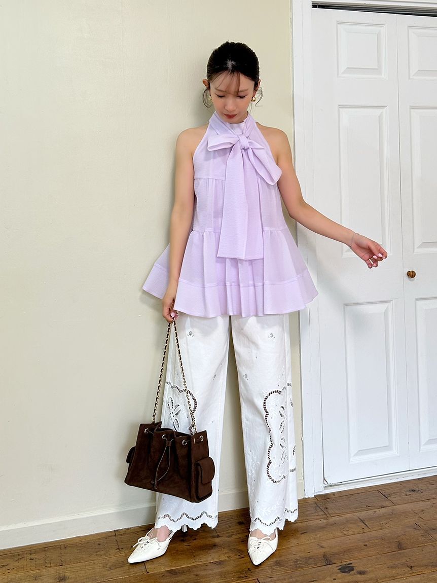 LILY BROWN「アメスリティアード2wayブラウス」|シャツ・ブラウス|