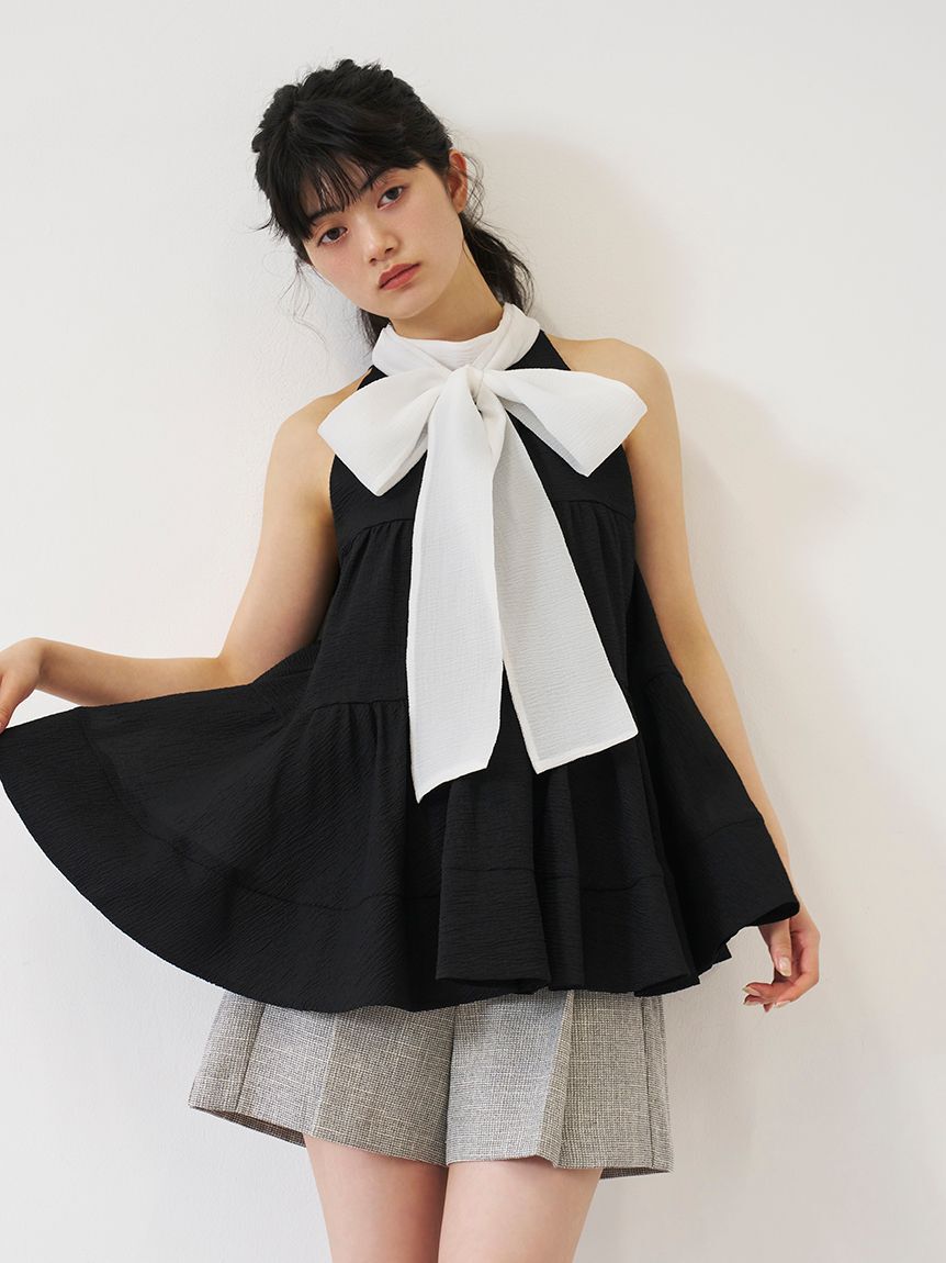 LILY BROWN「アメスリティアード2wayブラウス」|シャツ・ブラウス|