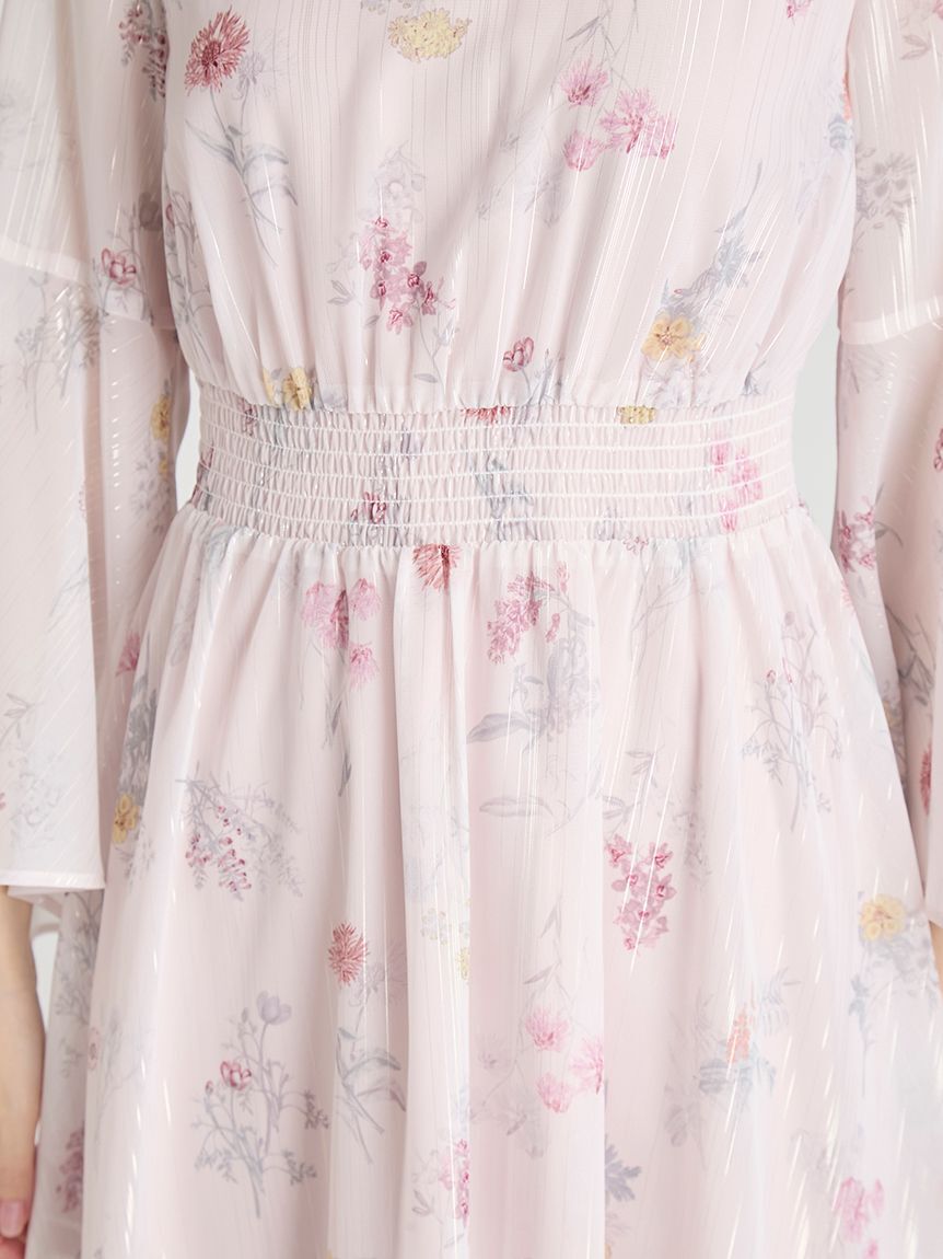 CELFORD「フラワープリントボウタイワンピース」|ワンピース|