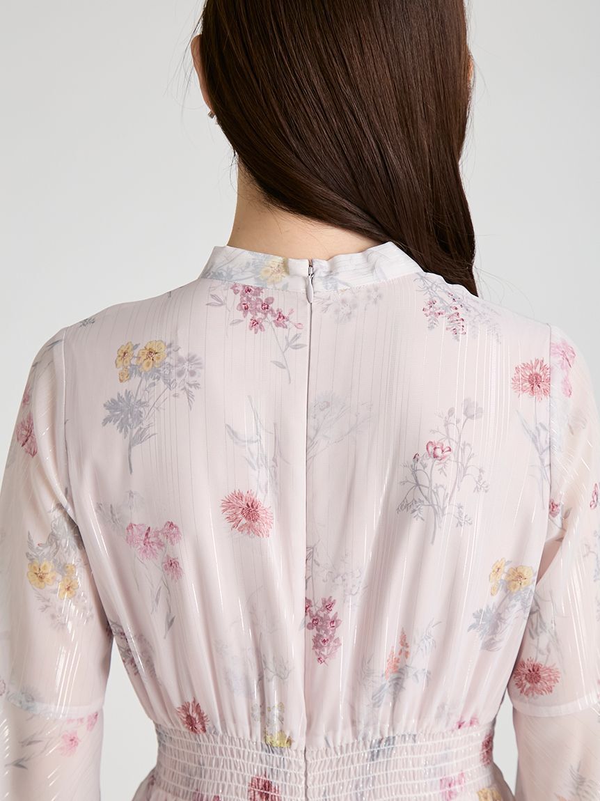 CELFORD「フラワープリントボウタイワンピース」|ワンピース|