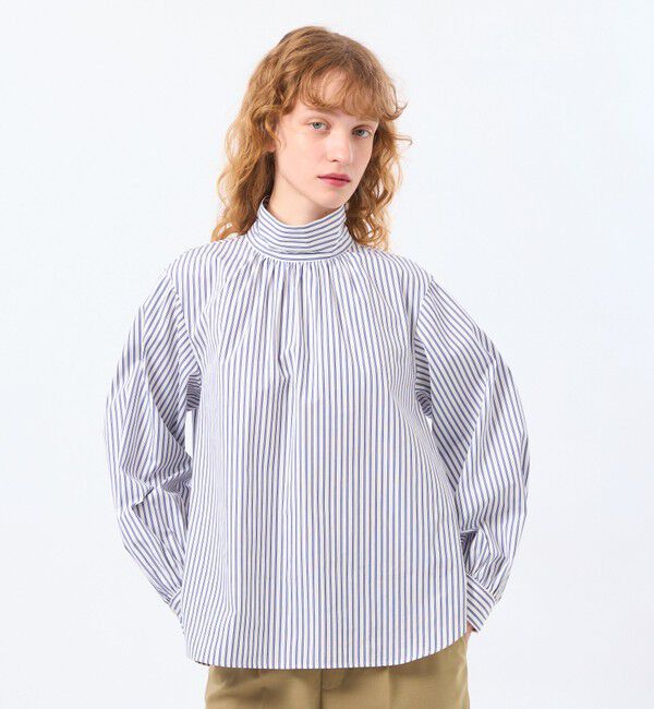 MACKINTOSH PHILOSOPHY「THOMAS MAISON ロールカラーブラウス」|シャツ・ブラウス|オフホワイト