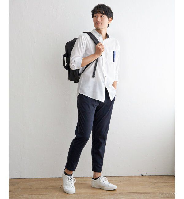 ikka「７ブリネンコンキリカエポケットＳＨ」|シャツ・ブラウス|