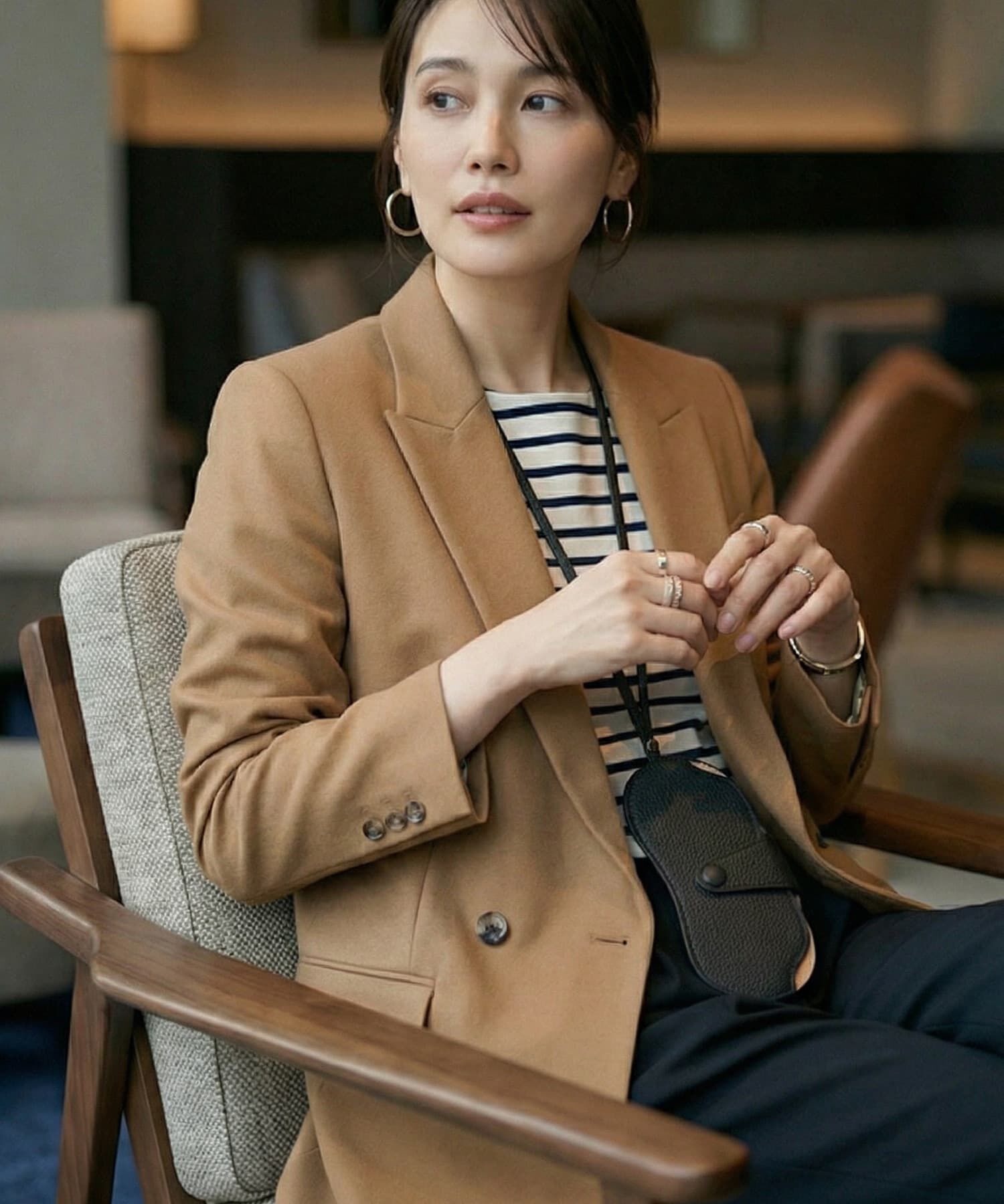 STYLE DELI「【DELI by】ネックストラップ付きリアルレザーサングラスケース」|その他|