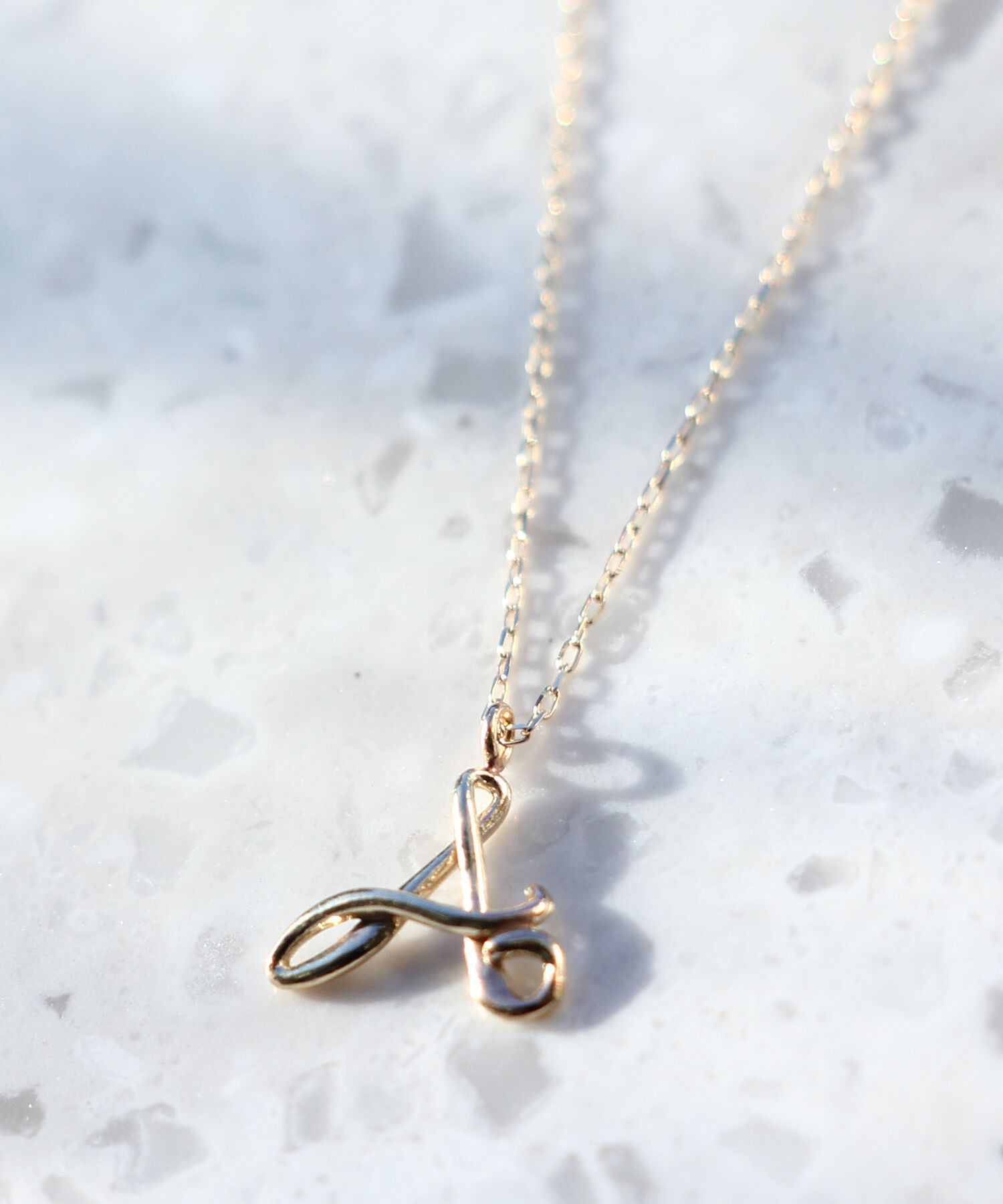 JUPITER「【K10】イニシャルネックレス」|ネックレス|