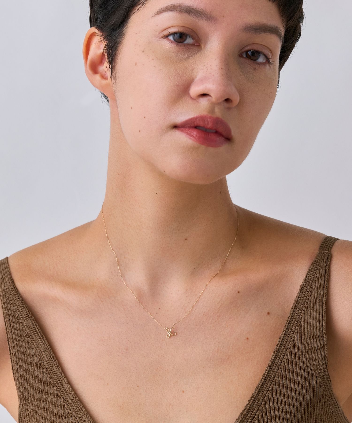 JUPITER「【K10】イニシャルネックレス」|ネックレス|