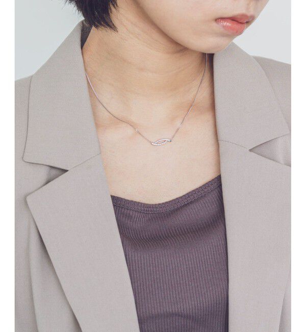 Jouete「ミニマル ジルコニア ネックレス」|ネックレス|