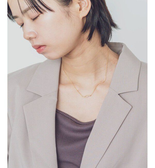 Jouete「ミニマル ジルコニア ネックレス」|ネックレス|