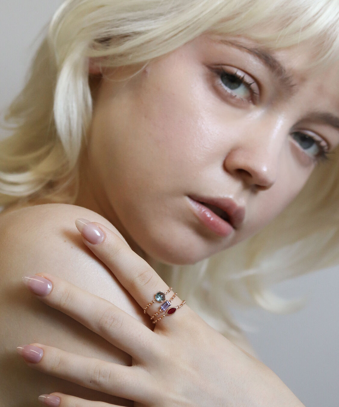  「タンザナイト  チェーンリング | K10YG〈Web限定〉」|リング|