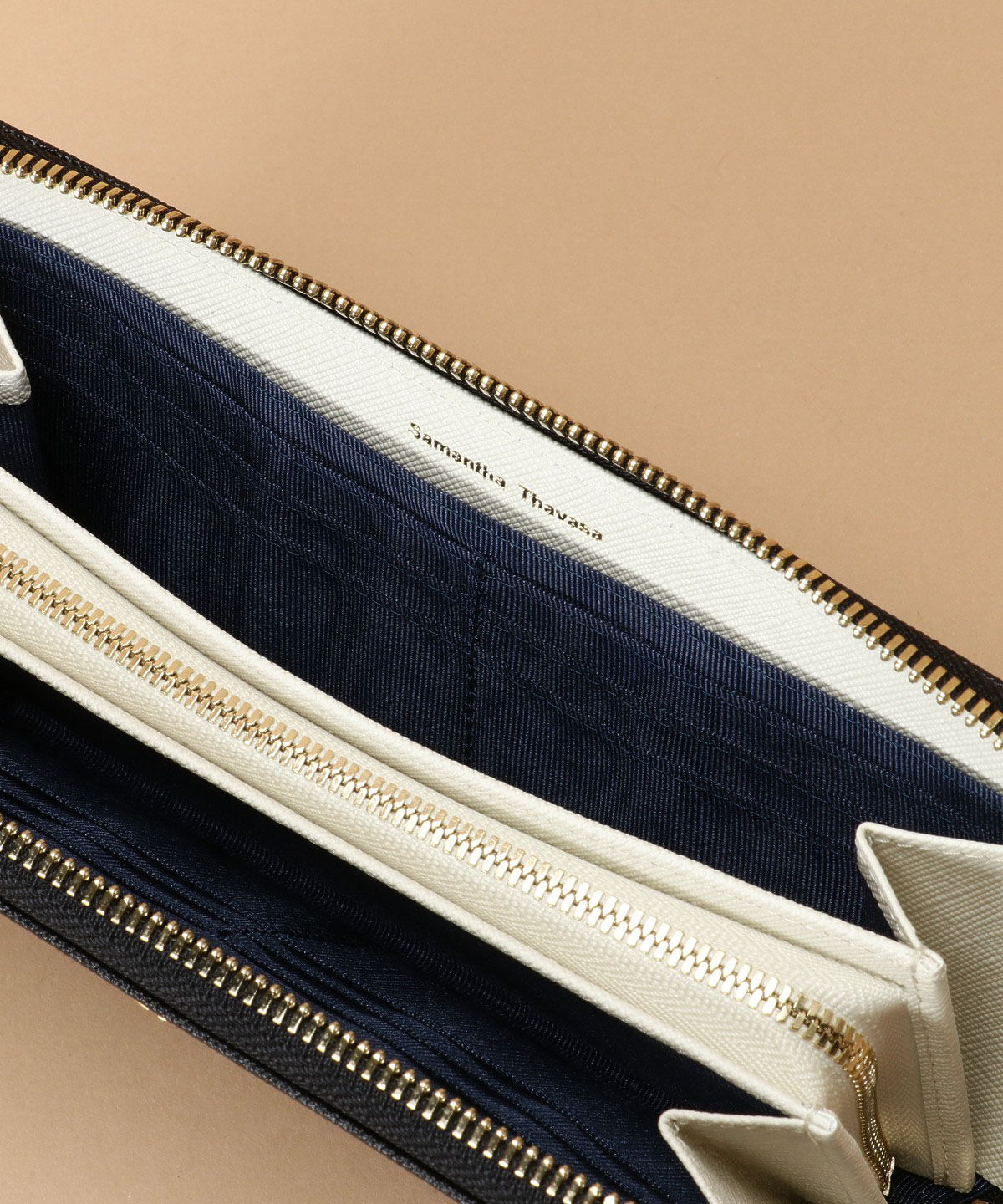 Samantha Thavasa「Pomme d'espoir ポムディスポワール バイカラーラウンドジップ長財布」|財布|