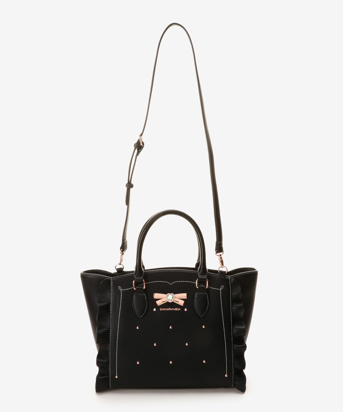 Samantha Vega「リボンスタッズフラッター(小)」|ハンドバッグ|