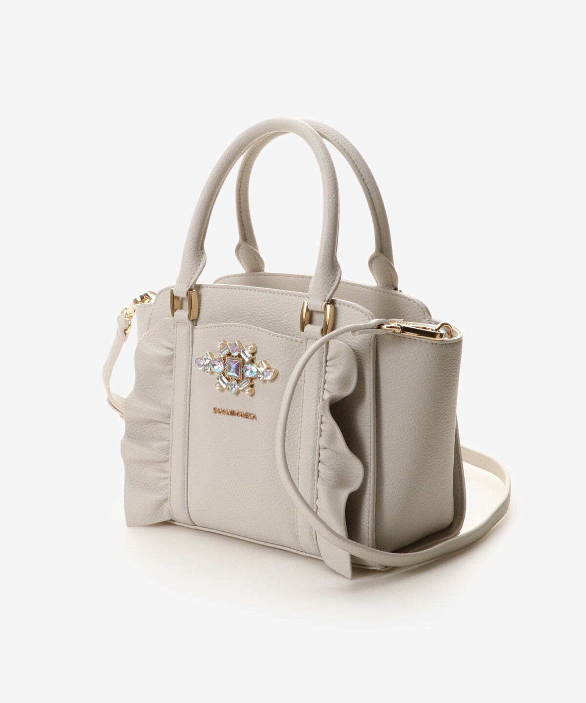 Samantha Vega「ビジューフリルハンドバック」|ハンドバッグ|