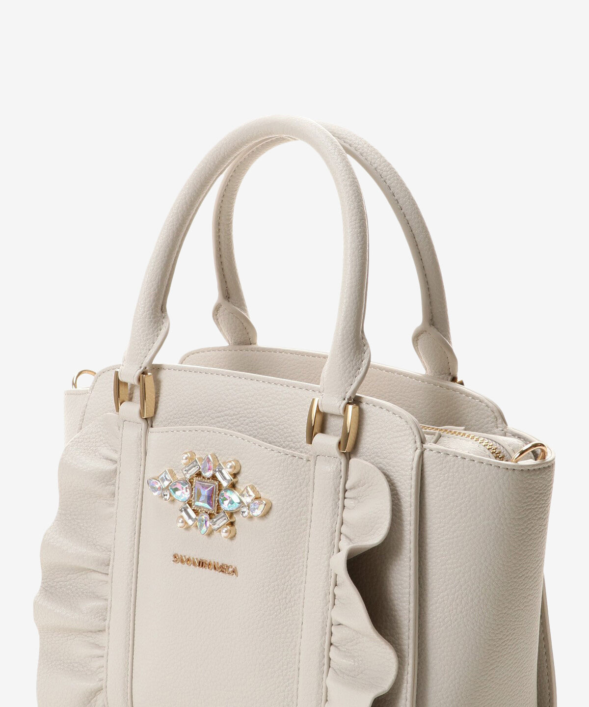 Samantha Vega「ビジューフリルハンドバック」|ハンドバッグ|