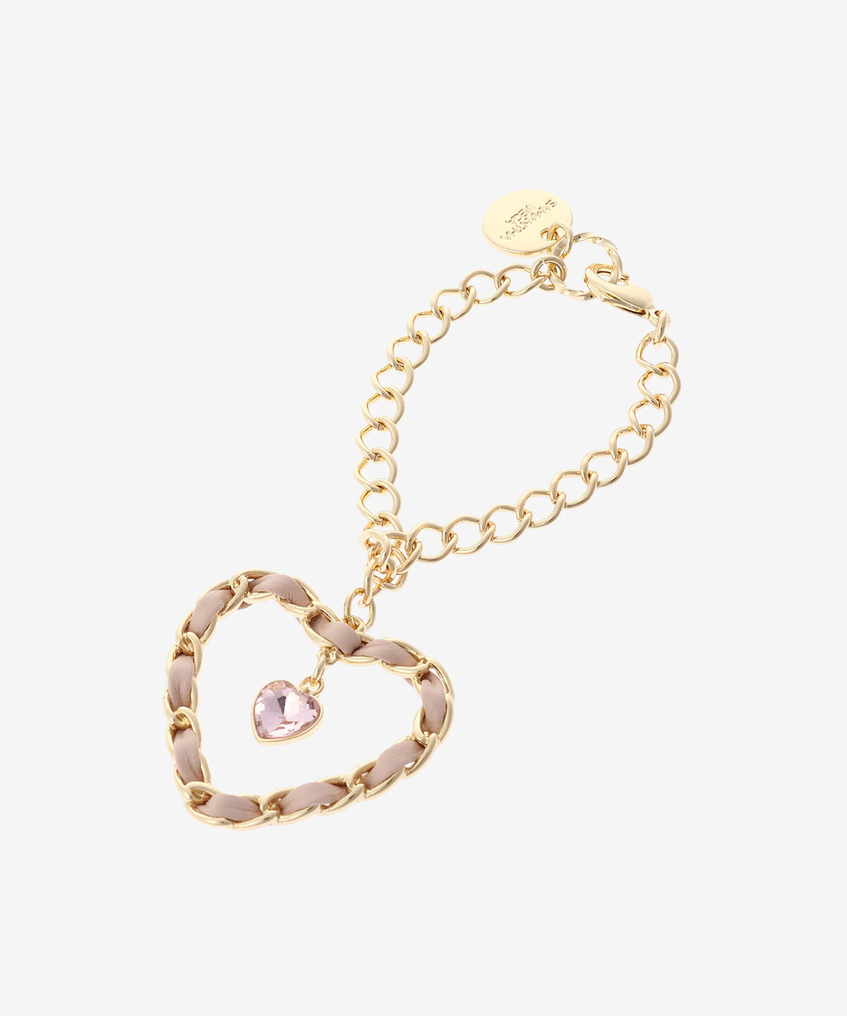 Samantha Vega「ビジューハートチャーム」|チャーム・キーホルダー|ピンク