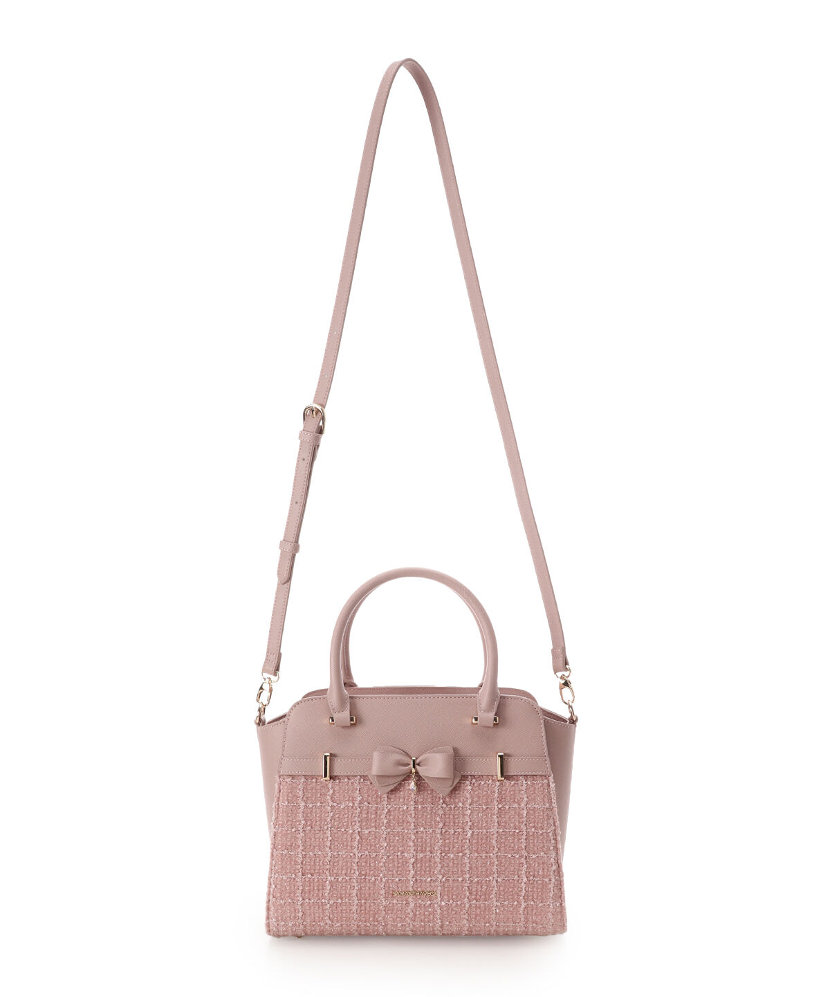 Samantha Vega「ツイードアクセントリボンハンドバッグ」|ハンドバッグ|