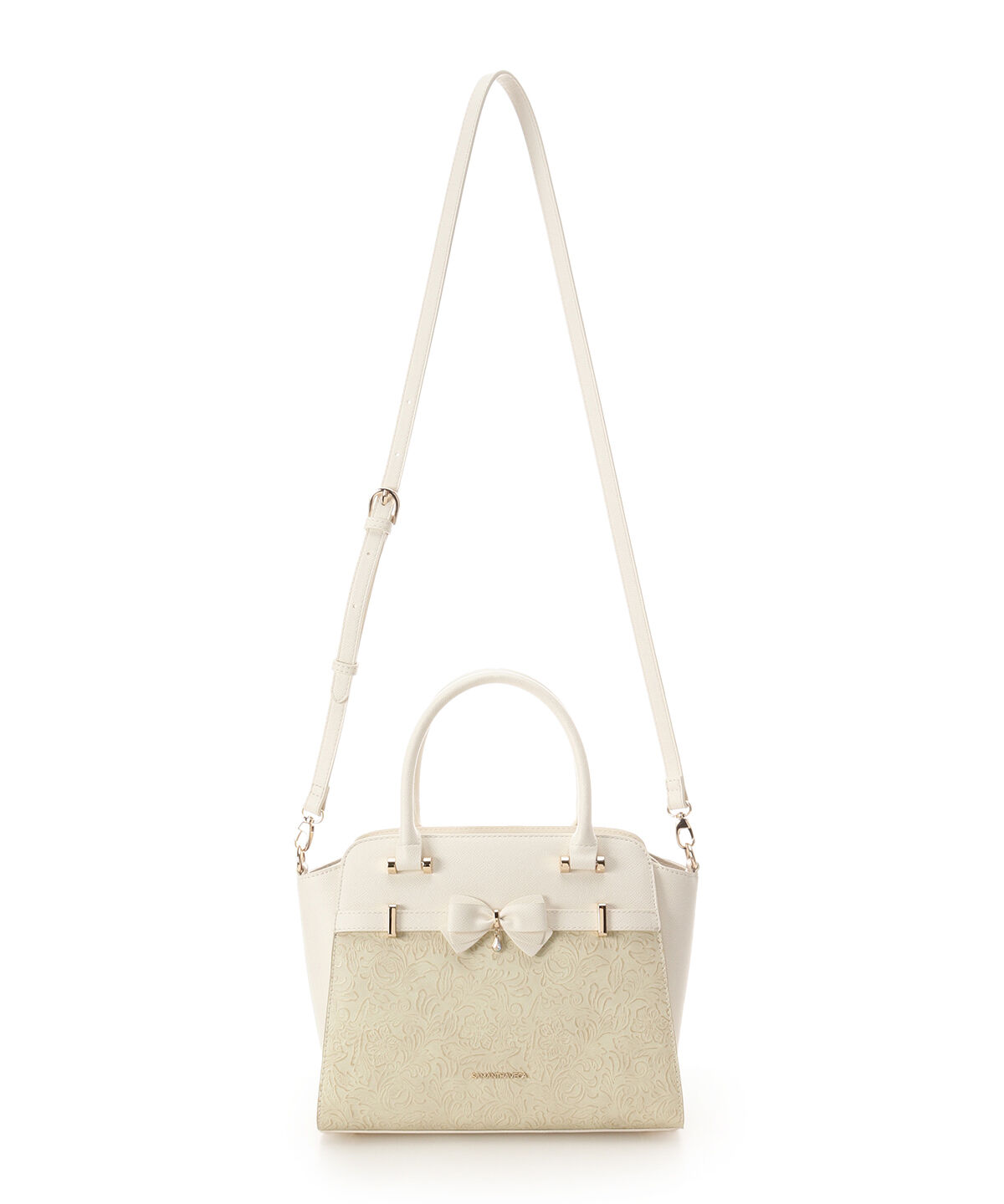 Samantha Vega「フローラルアクセントリボンハンドバッグ」|ハンドバッグ|