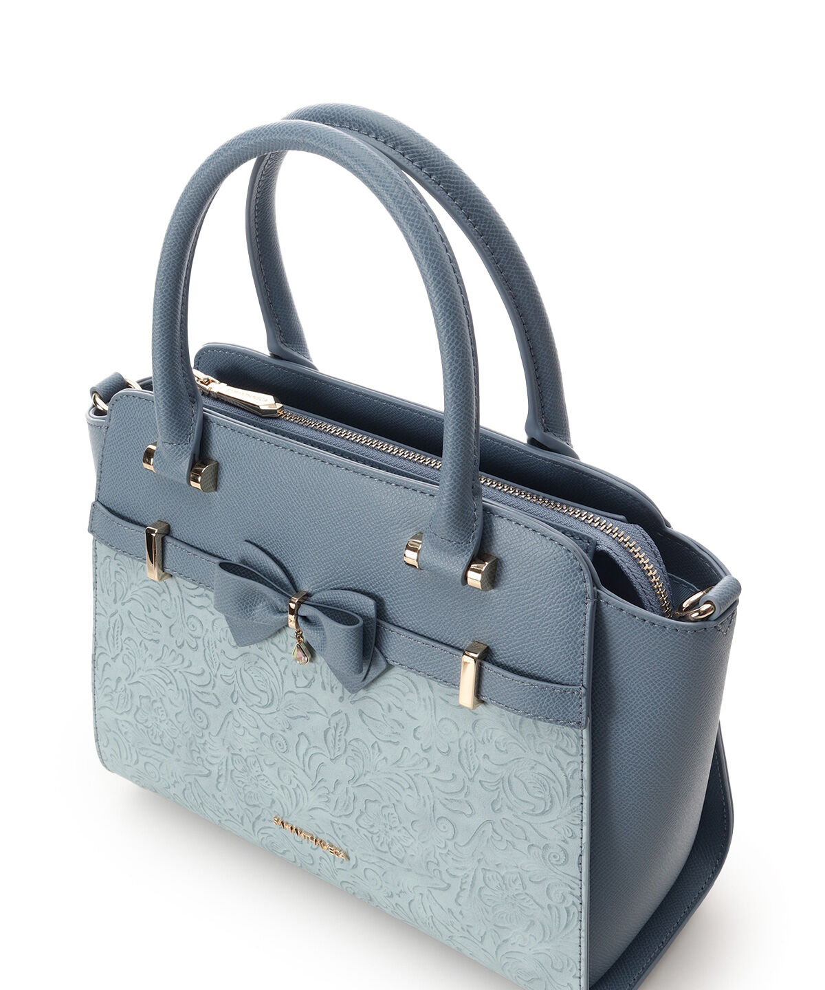 Samantha Vega「フローラルアクセントリボンハンドバッグ」|ハンドバッグ|