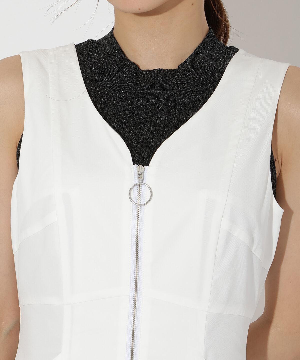 アンドクチュール「フロントジップジャンスカ」|ワンピース|