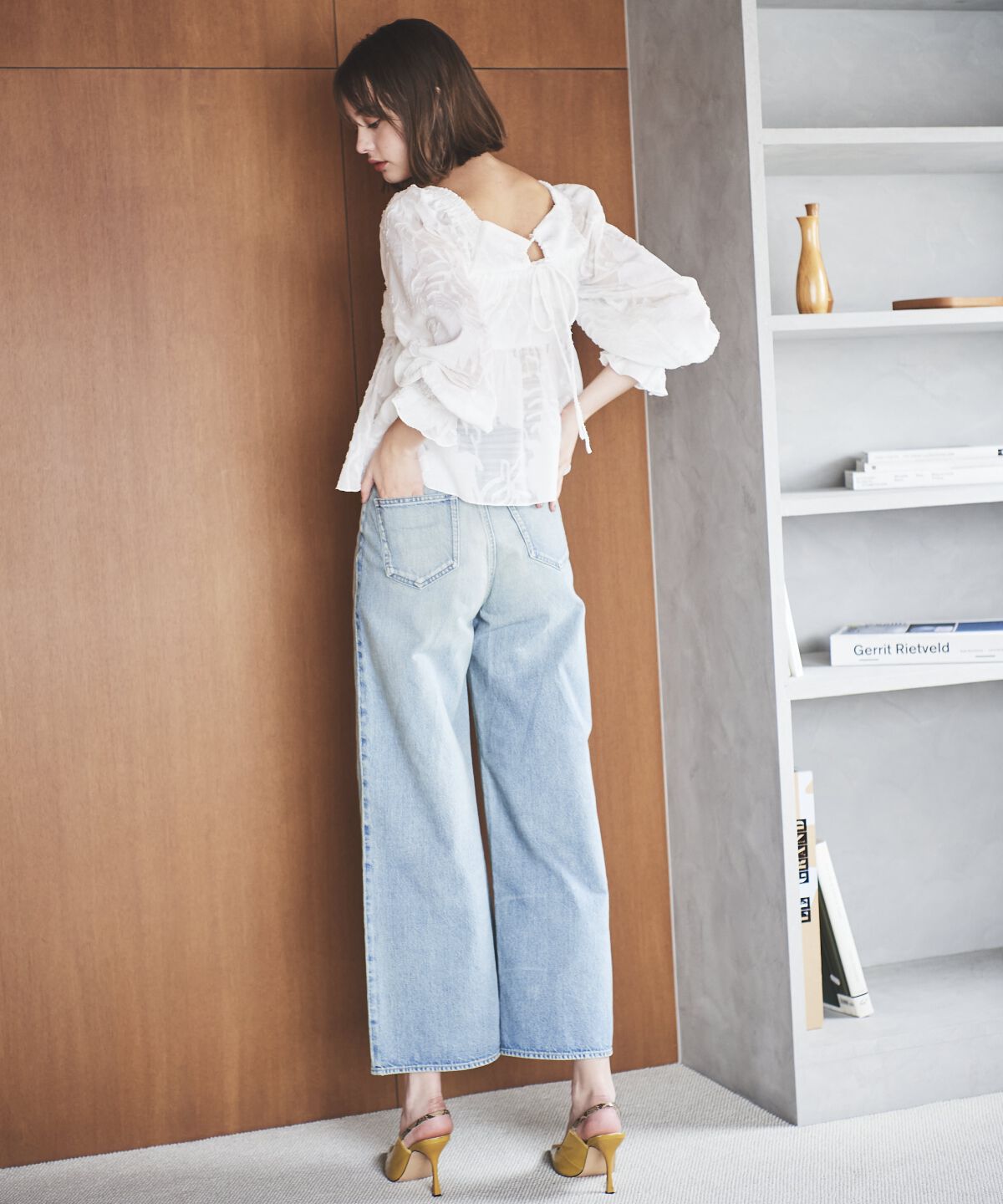 アンドクチュール「オパールシアーブラウス」|シャツ・ブラウス|