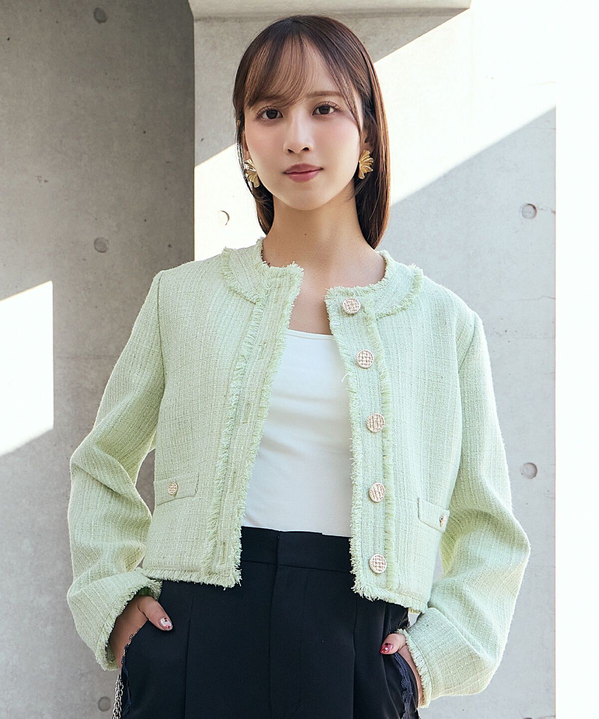 アンドクチュール「バッククロスキャミソール」|キャミソール|