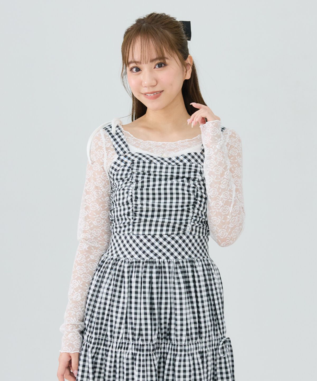 REDYAZEL「シャーリングティアードキャミワンピース」|ワンピース|