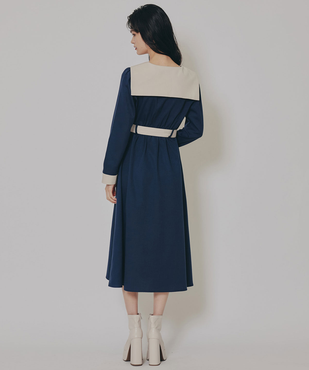 REDYAZEL「BIGセーラーカラーロングワンピース」|ワンピース|