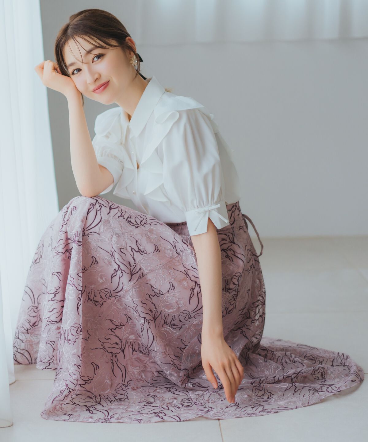 WILLSELECTION「スリーブリボンブラウス」|シャツ・ブラウス|