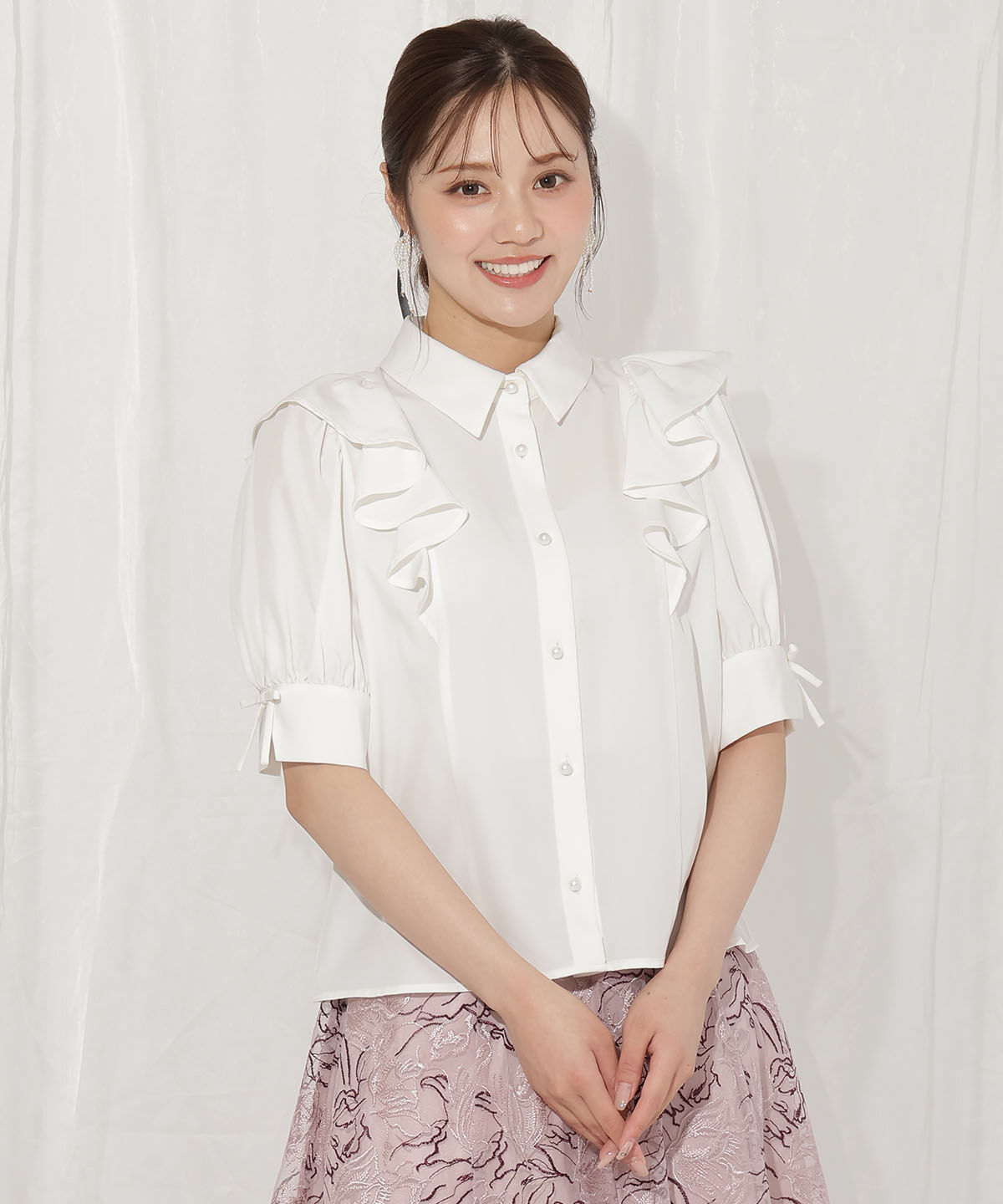 WILLSELECTION「スリーブリボンブラウス」|シャツ・ブラウス|