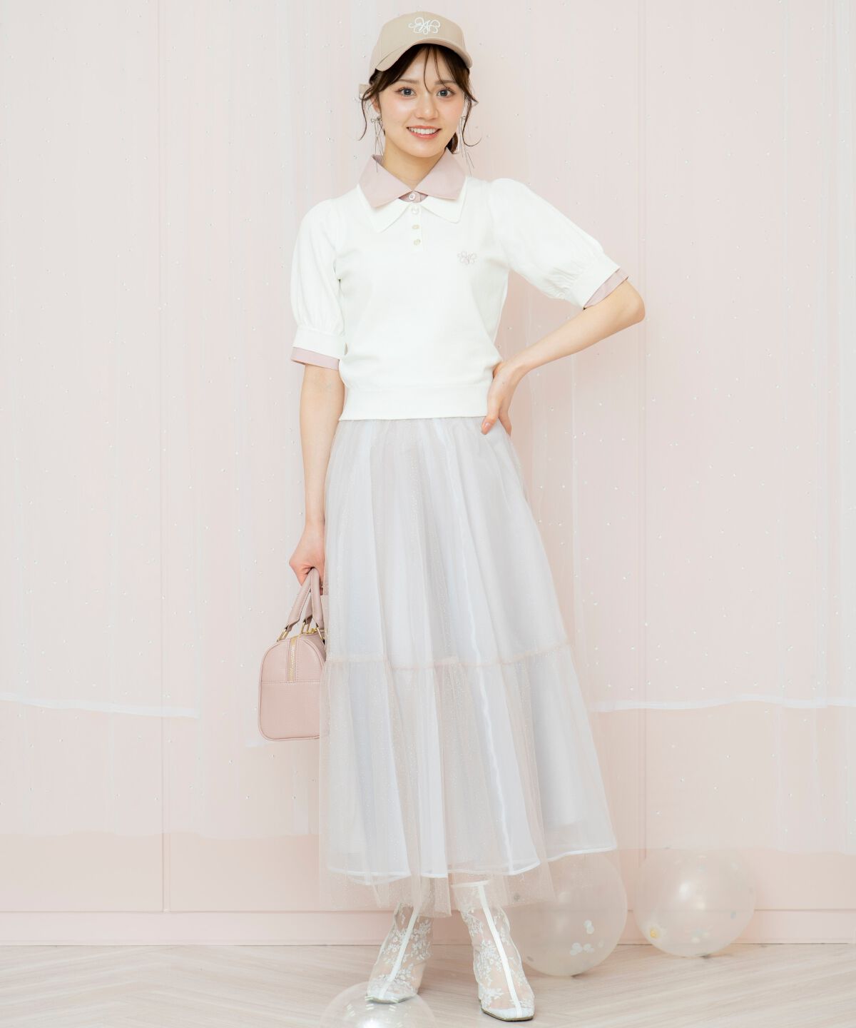 WILLSELECTION「ラメチュールティアードスカート」|フレア|