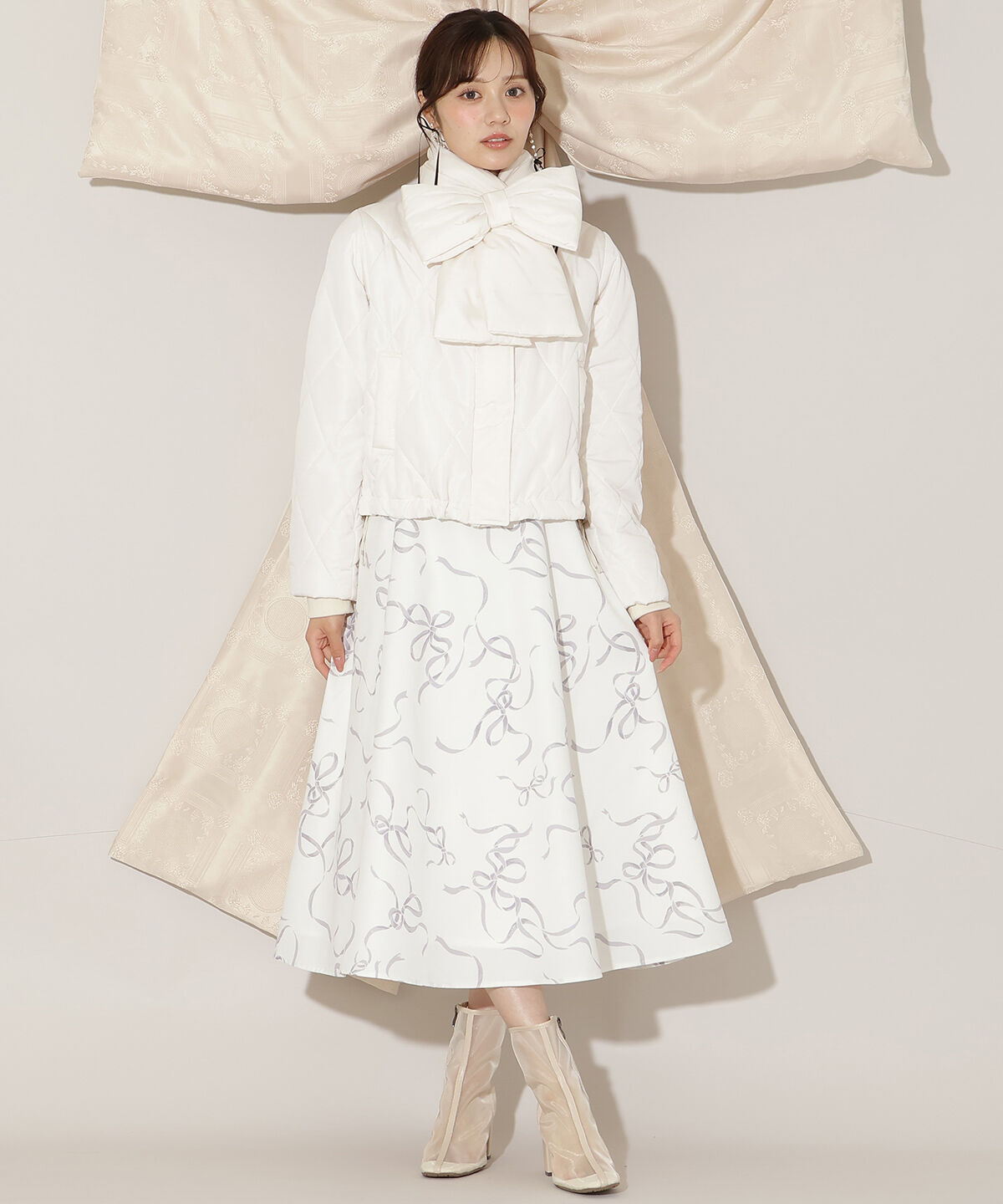 WILLSELECTION「ダイヤキルティングリボン中綿ブルゾン」|ブルゾン・スタジャン|