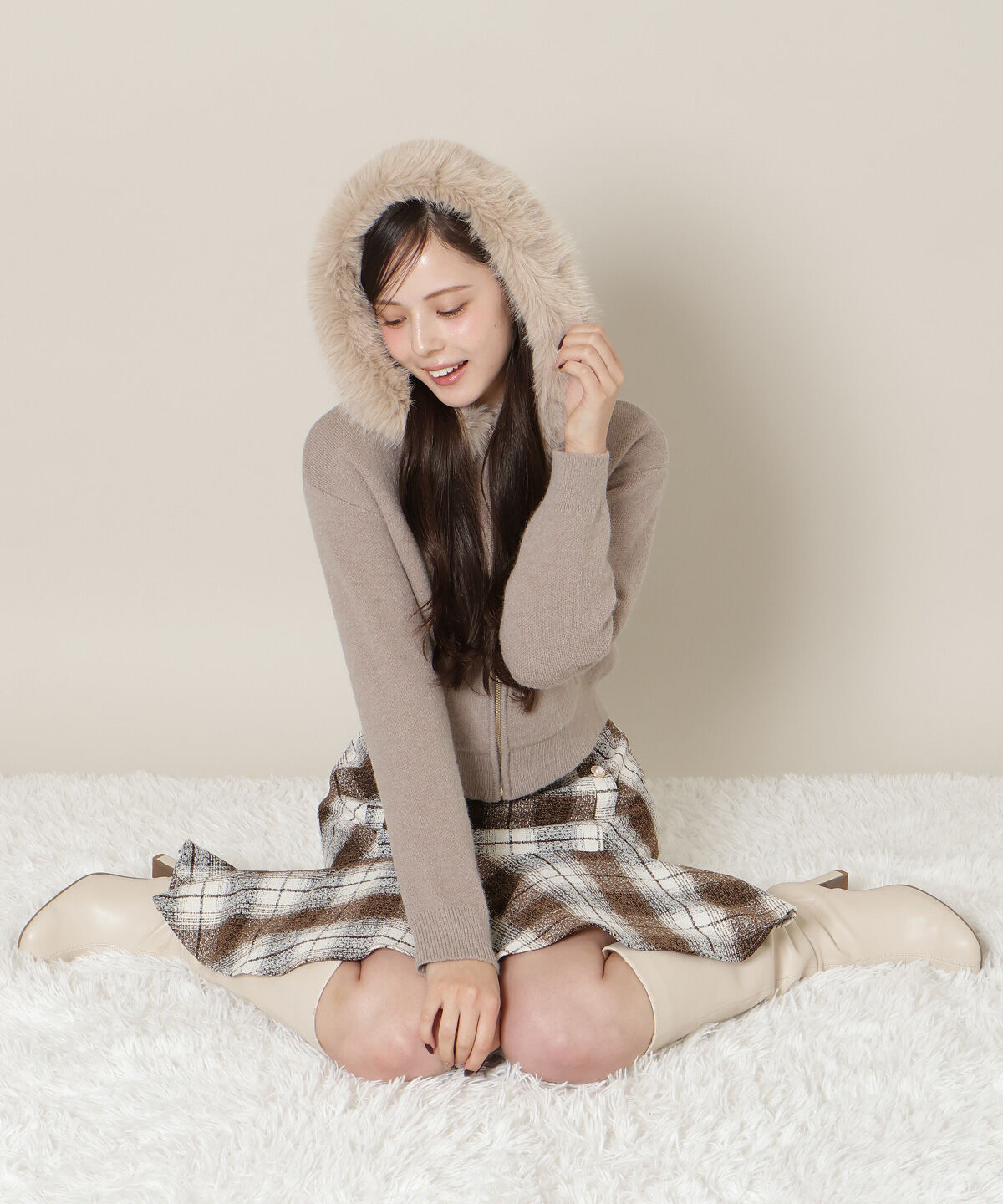 WILLSELECTION「フードファーニットパーカー」|パーカー|