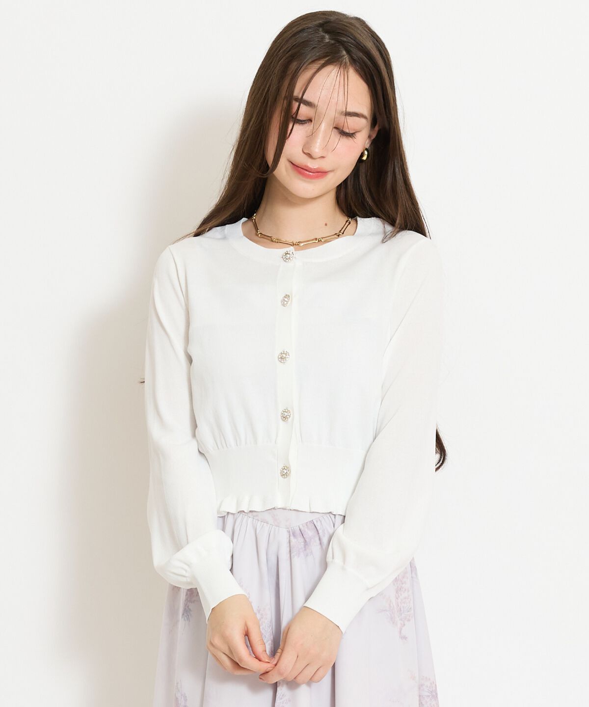 WILLSELECTION「フリルヘムUVカットカーディガン」|カーディガン|