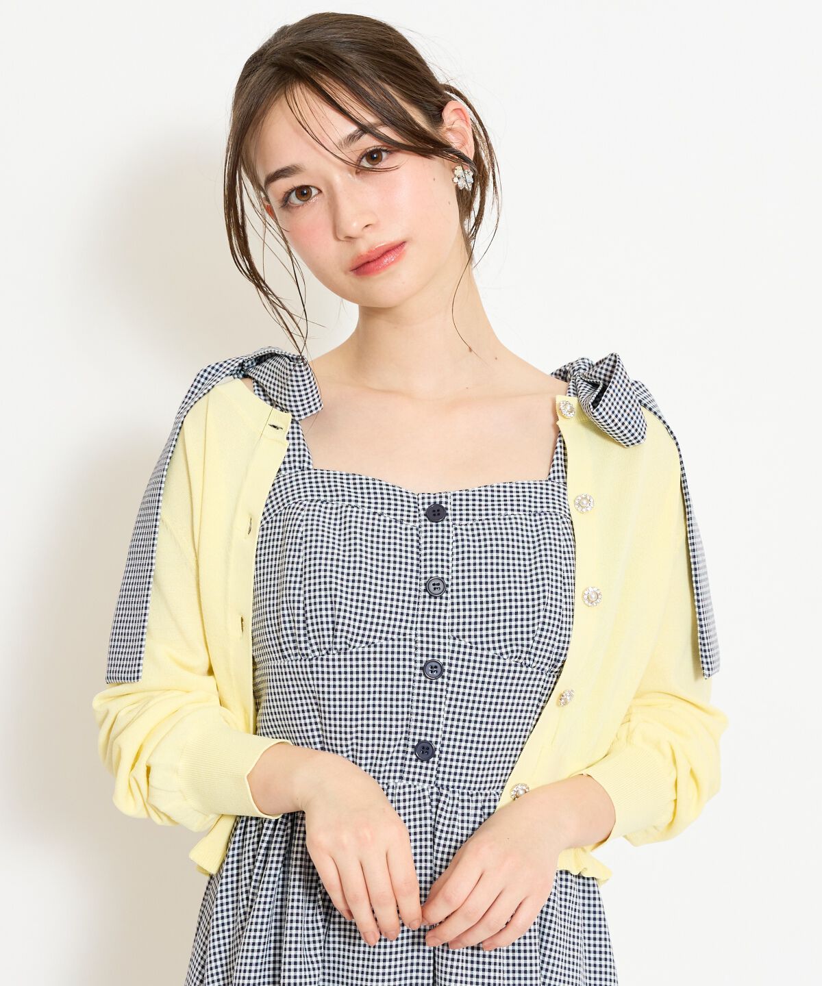 WILLSELECTION「フリルヘムUVカットカーディガン」|カーディガン|イエロー