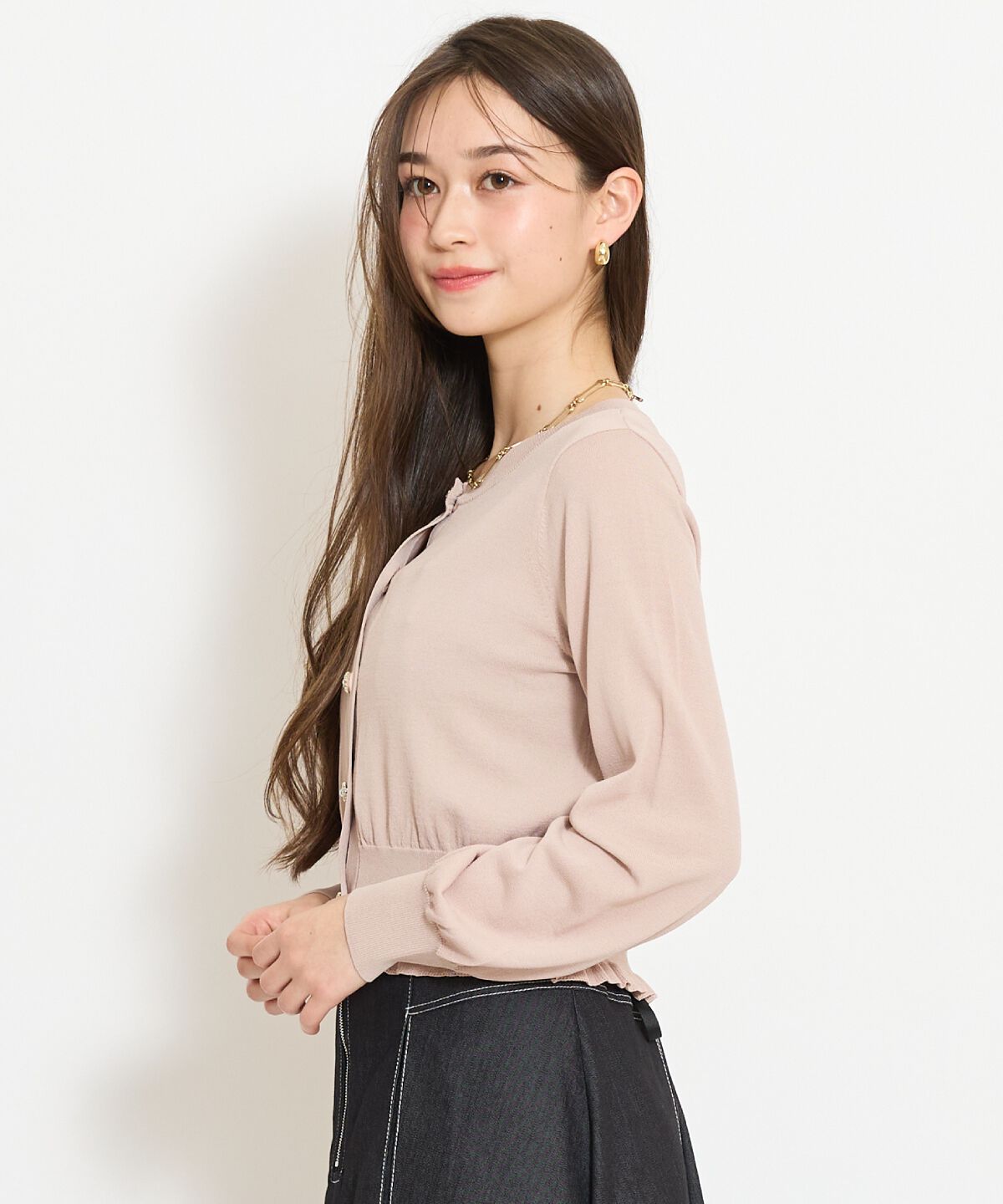 WILLSELECTION「フリルヘムUVカットカーディガン」|カーディガン|