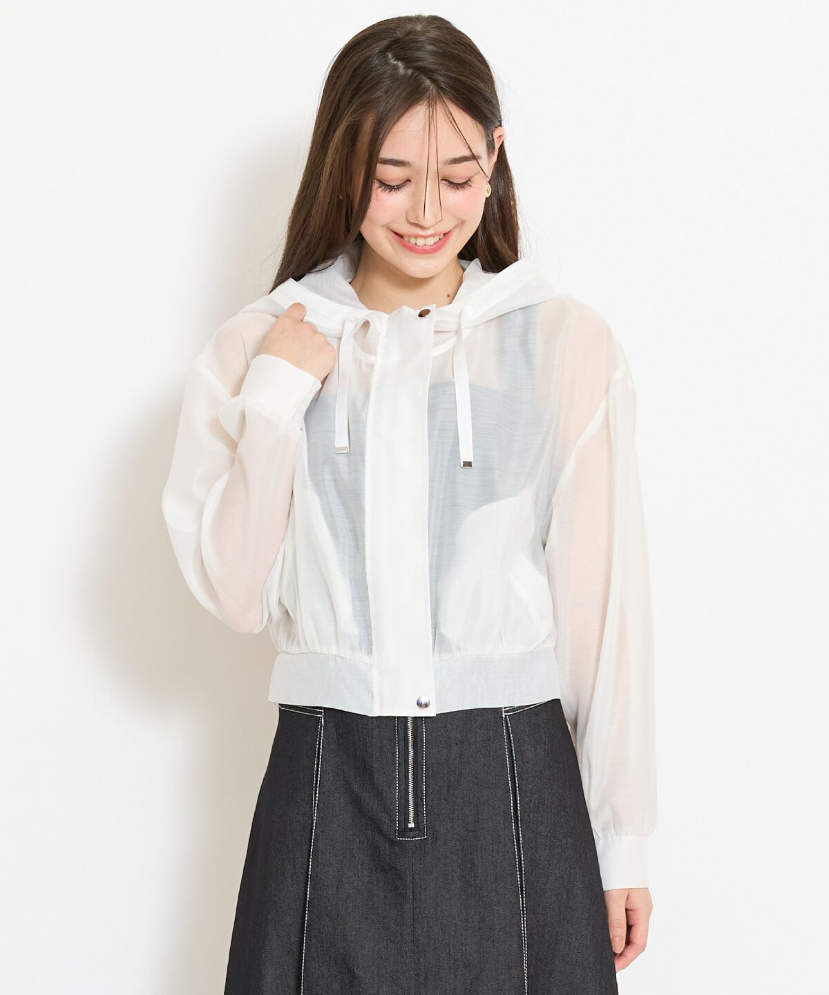 WILLSELECTION「シアーフードブルゾン」|ブルゾン・スタジャン|