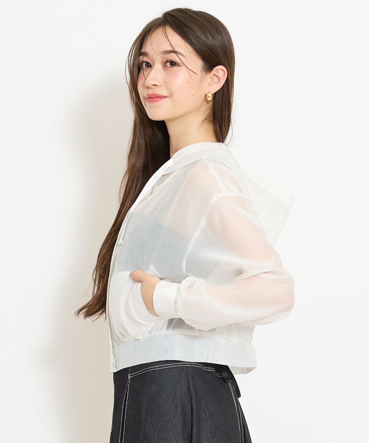 WILLSELECTION「シアーフードブルゾン」|ブルゾン・スタジャン|