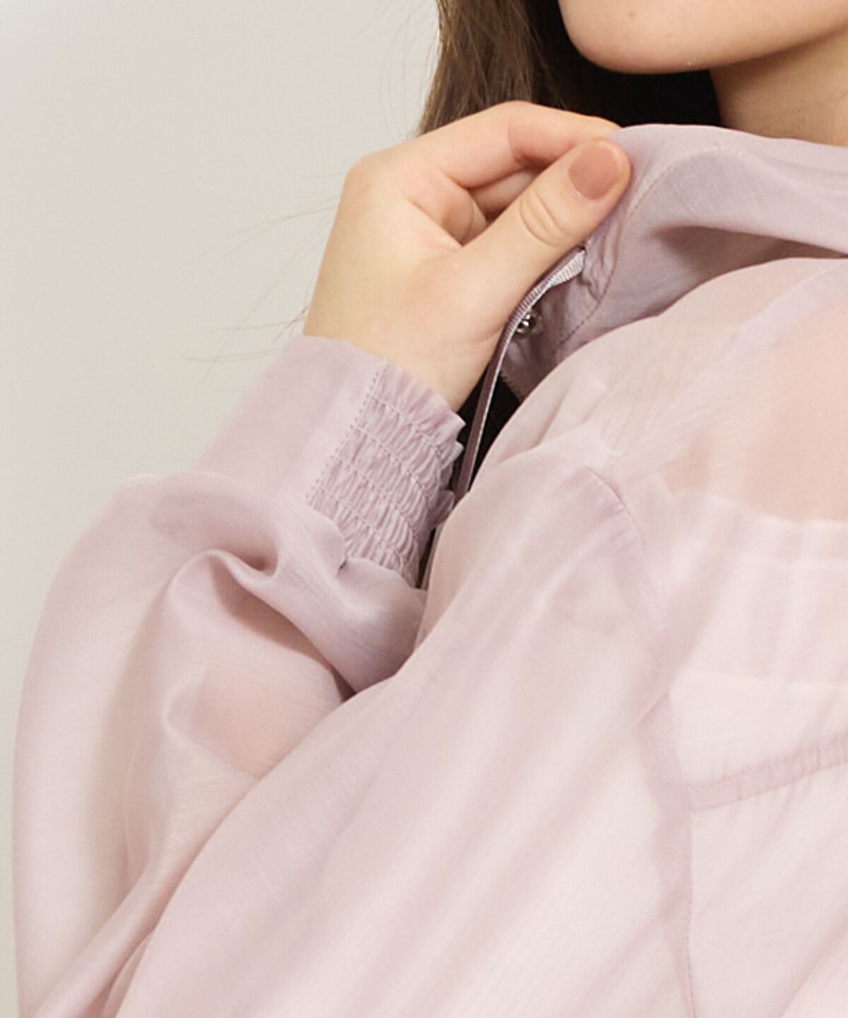 WILLSELECTION「シアーフードブルゾン」|ブルゾン・スタジャン|