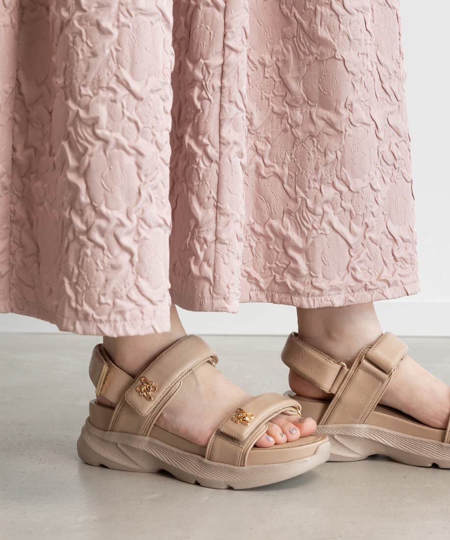  「モノグラムデザインスポーツサンダル」|サンダル|