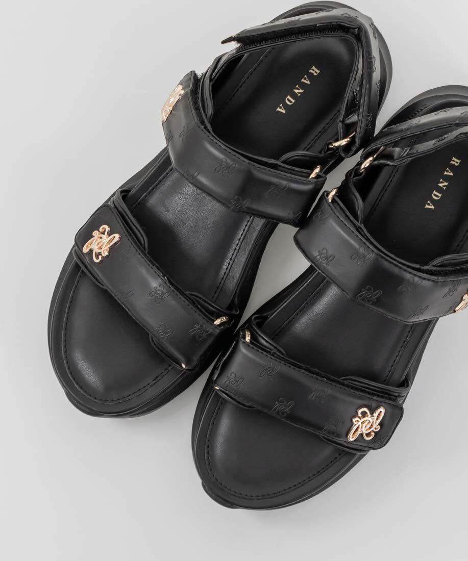  「モノグラムデザインスポーツサンダル」|サンダル|