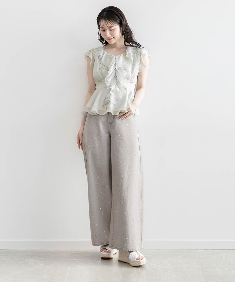  「モノグラムパーツウェッジソールサンダル」|サンダル|