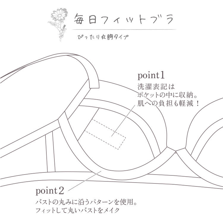intesucre「アンテシュクレ 毎日フィットブラ ブラセット BCDEFカップ IBT370」|インナー|