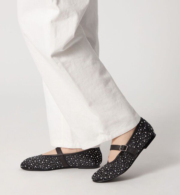 ODETTE E ODILE「サテンビジュー フラット10&uarr;」|パンプス|