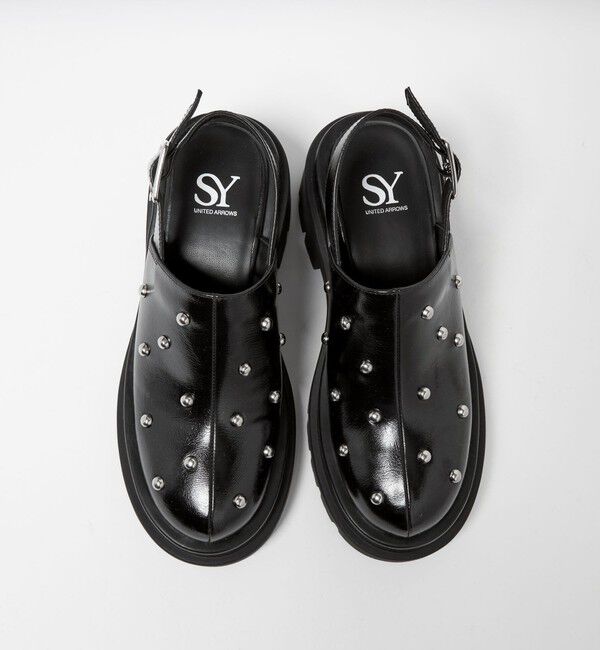 SY UNITED ARROWS「＜SY＞タンクソールスタッズ ミュール サンダル75&uarr;」|サンダル|