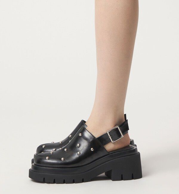 SY UNITED ARROWS「＜SY＞タンクソールスタッズ ミュール サンダル75&uarr;」|サンダル|