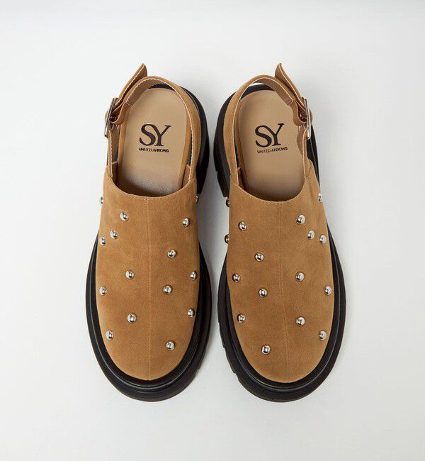 SY UNITED ARROWS「＜SY＞タンクソールスタッズ ミュール サンダル75&uarr;」|サンダル|