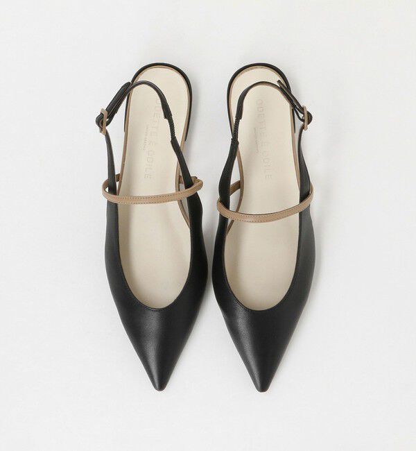 ODETTE E ODILE「ポインテッド ナロー ストラップ バックベルト フラット20&uarr;」|パンプス|