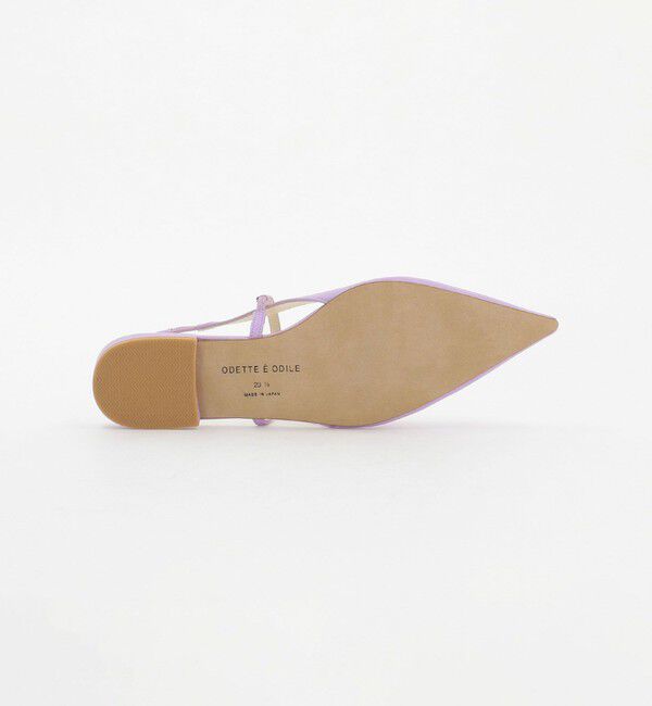 ODETTE E ODILE「ポインテッド ナロー ストラップ バックベルト フラット20&uarr;」|パンプス|