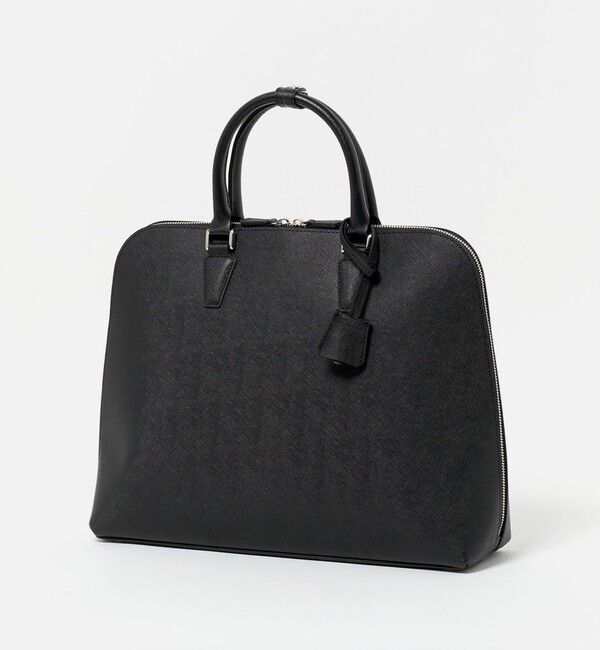 UNITED ARROWS「レザー ラウンド ブリーフケース」|ビジネスバッグ|