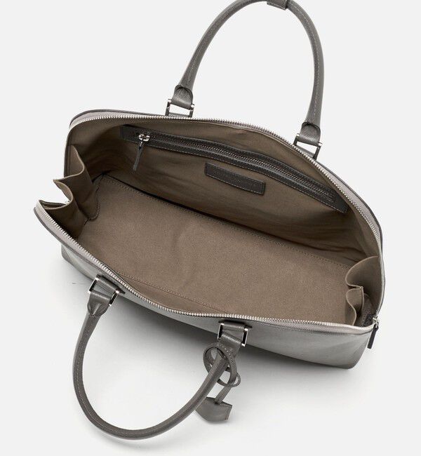 UNITED ARROWS「レザー ラウンド ブリーフケース」|ビジネスバッグ|